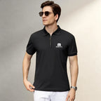 Men's Clothing Tops & Tees Polo Shirts Fashion Leisure Males Polo Shirts Lapel Short Sleeve Loose Office Walking Daily Wear Tops
