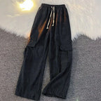 Men's Clothing Japanese Retro Overalls for Men Straight-leg Casual Trousers Loose Corduroy Wide-leg Pants Versatile