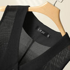 Women's Sheer V-Neck Crop Tank