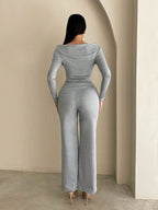 Women's summer clothing, casual and fitted, with asymmetrical hem and wide pants