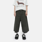 Men's Clothing | Tooling Logging Rough Edge Pure Cotton Loose and Simple Seven-point Denim Casual Pants