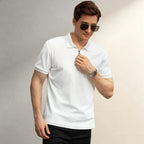 Men's Clothing Tops & Tees Polo Shirts Fashion Leisure Males Polo Shirts Lapel Short Sleeve Loose Office Walking Daily Wear Tops