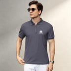 Men's Clothing Tops & Tees Polo Shirts Fashion Leisure Males Polo Shirts Lapel Short Sleeve Loose Office Walking Daily Wear Tops